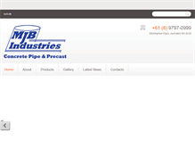 Tablet Screenshot of mjbindustries.com